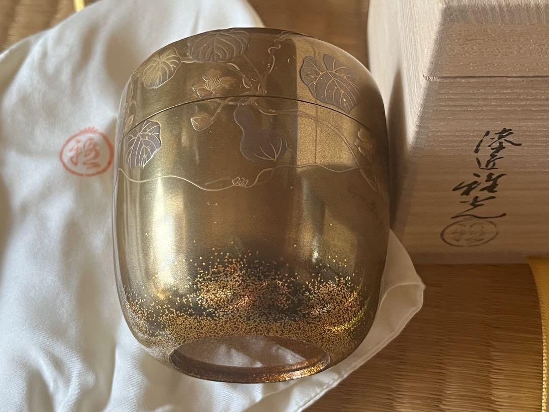 茶道具　六瓢蒔絵　大棗　内梨子地　雅光造 茶道具 六瓢蒔絵 大棗 内梨子地 雅光造 - メルカリ