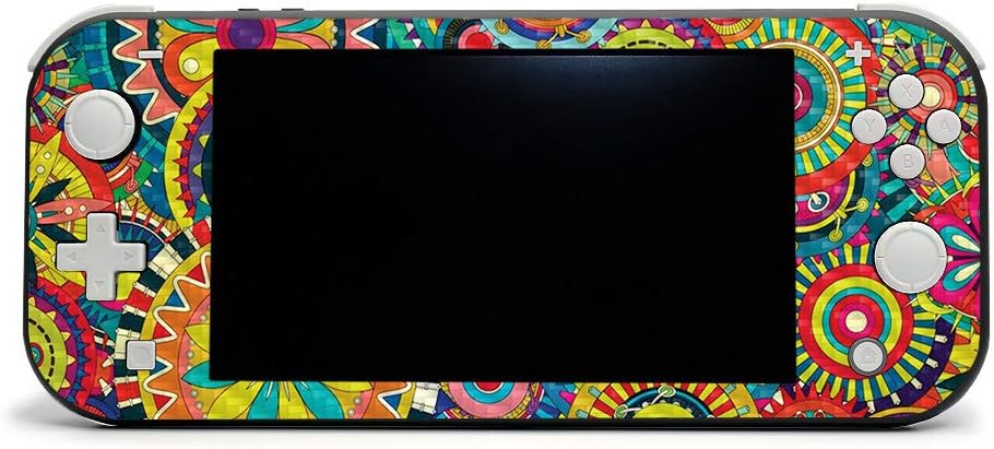 MightySkins Carbon Fiber Skin for Nintendo Switch Lite - Daisies | Protective, Durable Textured Carbon Fiber Finish | Easy to Apply, Remove, and Change Styles | Made in The USA (CF-NISWILIT-Daisies)