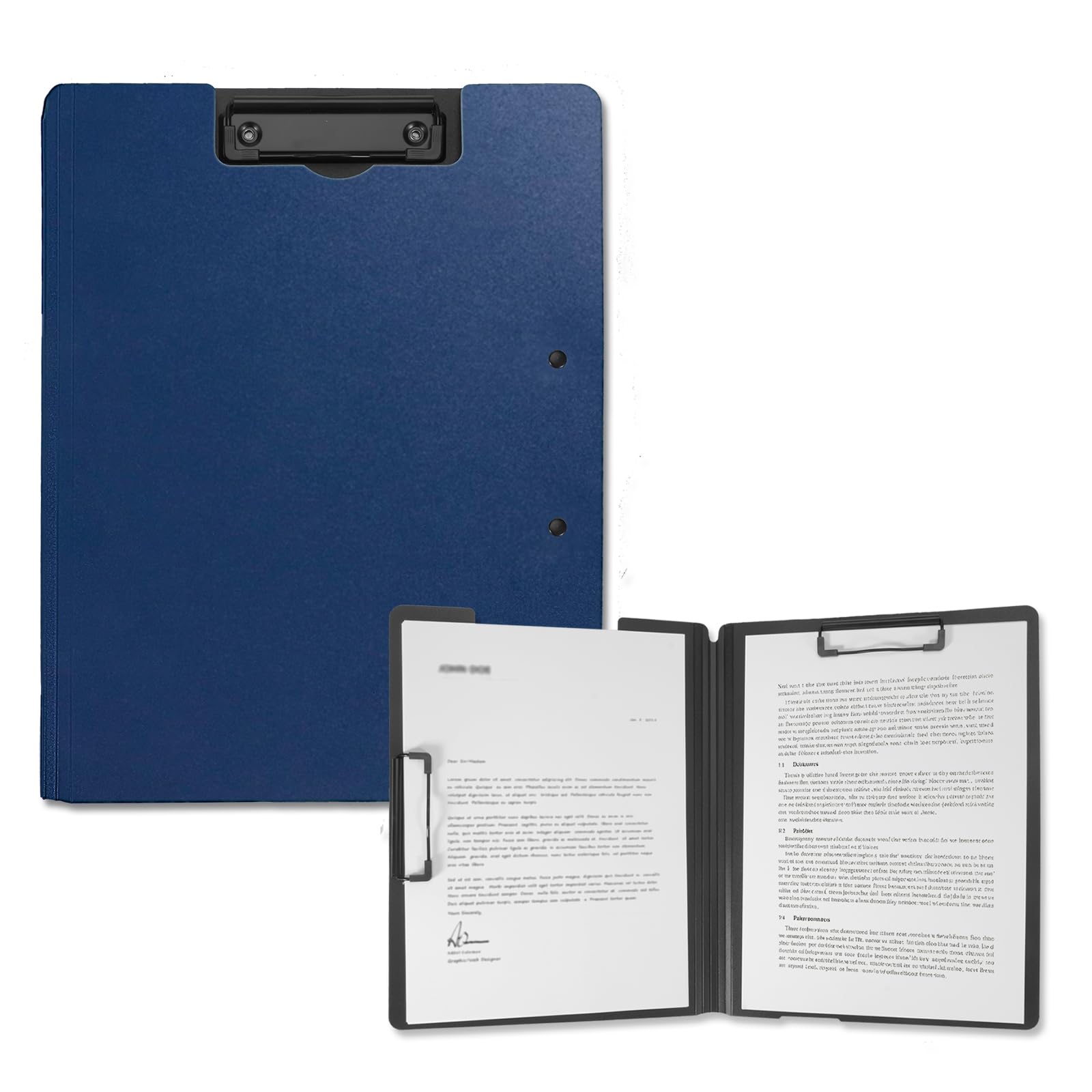 SITHON A4 Foldable Clipboard Folder with Dual Clips Portfolio Organiser