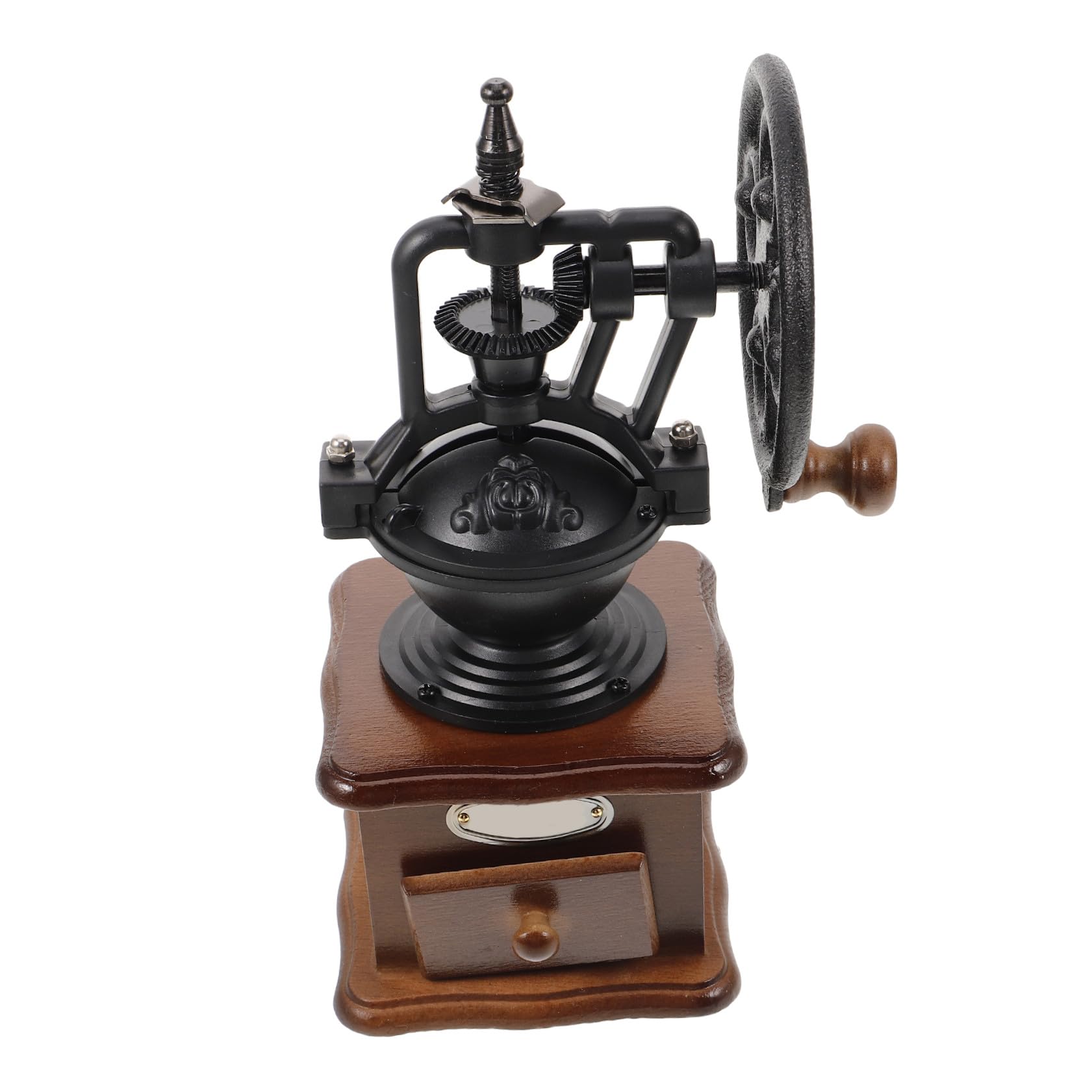 Gatuida Molinillo de Café Manual de Madera Vintage para Uso el Hogar Molinillo de Café de Muelas para Principiantes