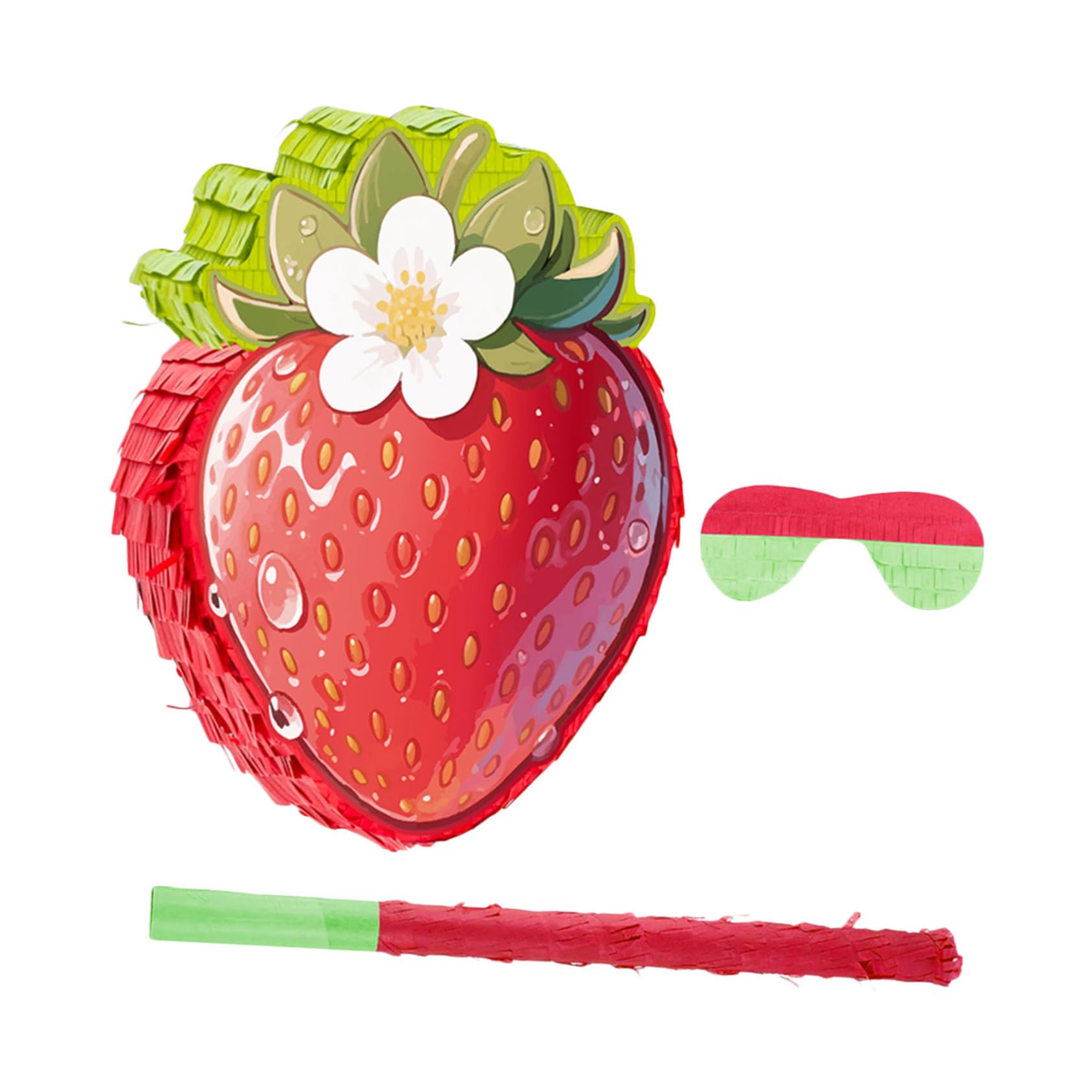 Piñata de para Fiesta Infantil Decoración Tema Frutas para Shower Confeti para Cumpleaños y Celebraciones