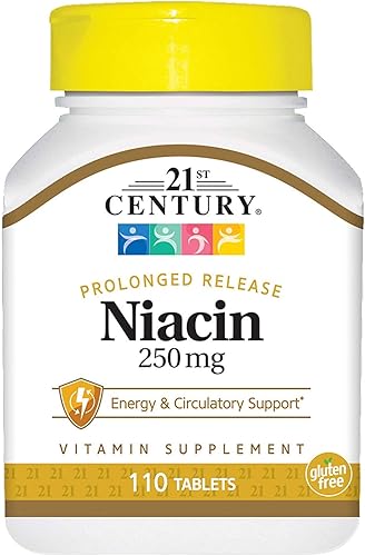 21st Century Niacina 250Mg 110 Ct (paquete de 4)