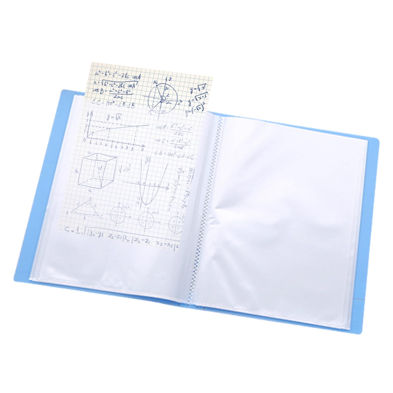 A5 Display Book Presentation Folders with 60 Clear Pockets 8.86x6.5 inch Plastic Project Folder Display Folder Ideal for Home Artwork Document Photo