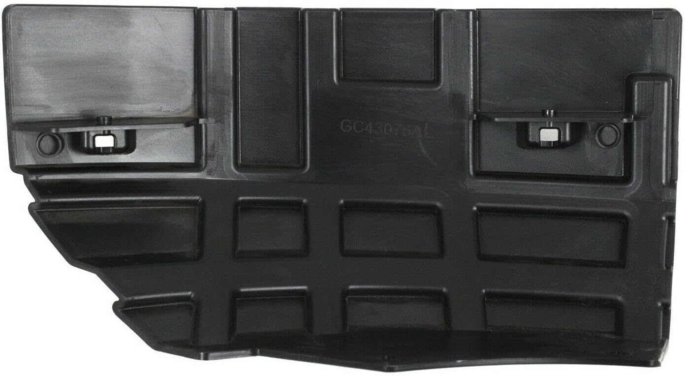 Front Left Driver Side Upper Bumper Cover Bracket Insert Support Black Textured Plastic For 2007 08 09 10 11 12 2013 GMC Sierra For 1500 Series Denali And Hybrid Models 20880922 GM1042108