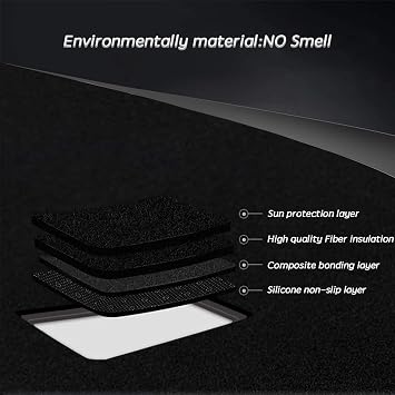 Dash Mat Cover Custom Interior Center Console Compatible with Ford Explorer SUV 2020 2021 2022 Dashboard mat Covers Accessories