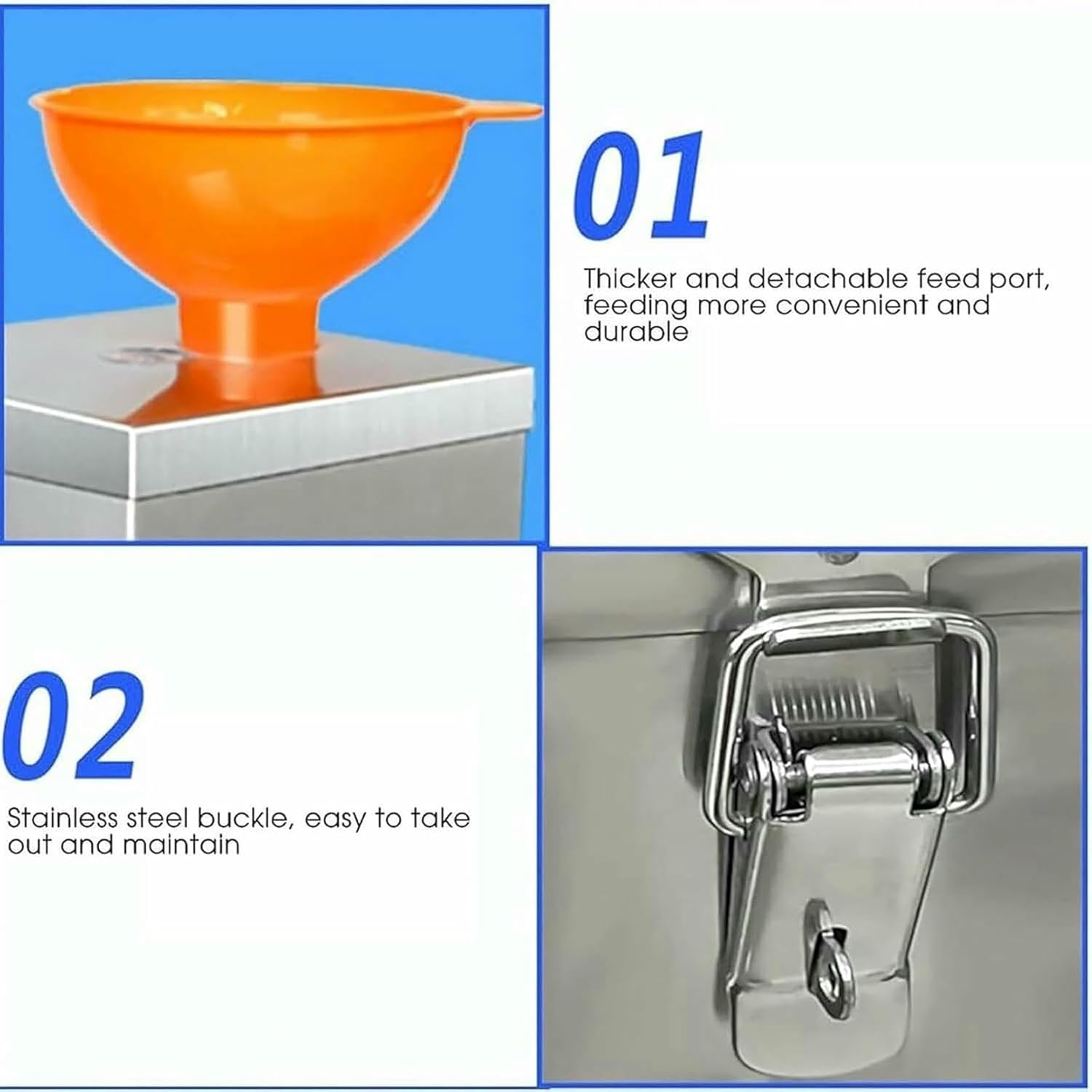 Whole Garlic Peeling Machine, 200W Electric Garlic Peeler Separator, Automatic Garlic Peel Remover, with Hopper 25Kg/H, for Restaurant Household Commercial