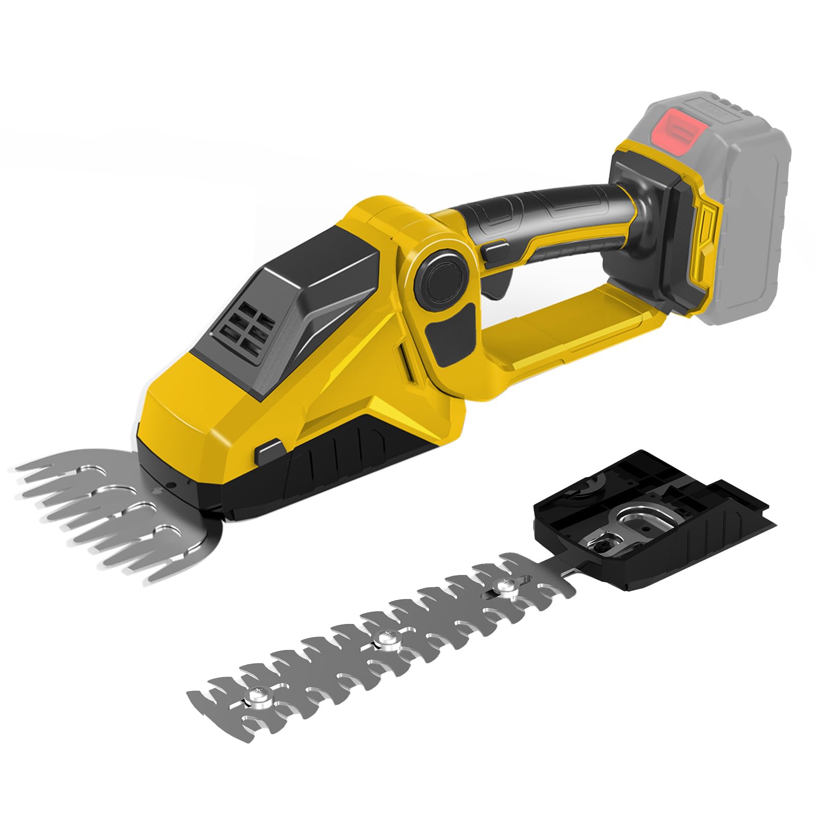 Cortasetos a batería Compatible con Dewalt 20 V 18 V sin baterías | cortasetos cortasetos para jardín arbustos setos tijeras para césped eléctrico cortasetos con cuchillas cortasetos y hierba