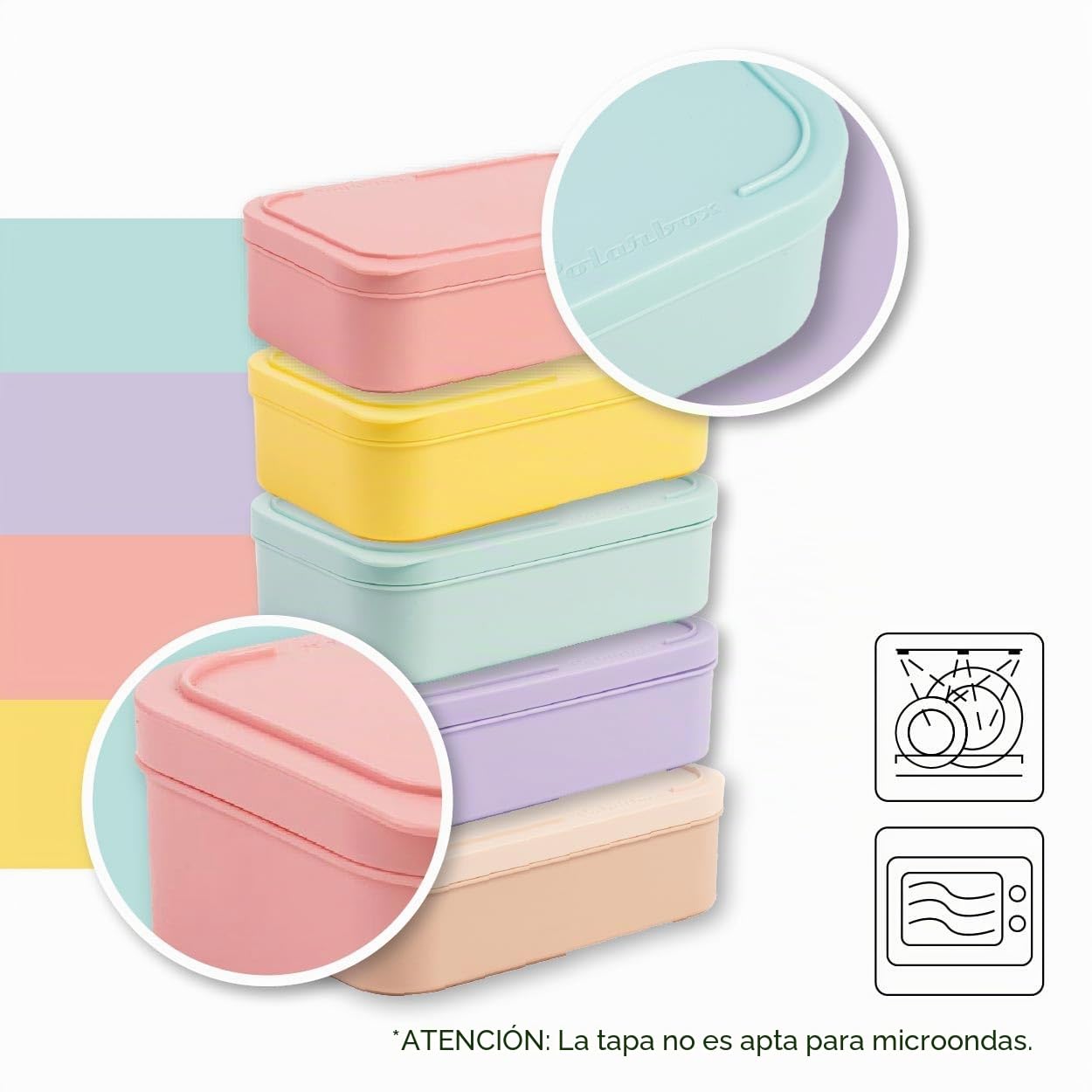 Nevera Lunchbox 6L Verde Pop detalles azul POLARBOX