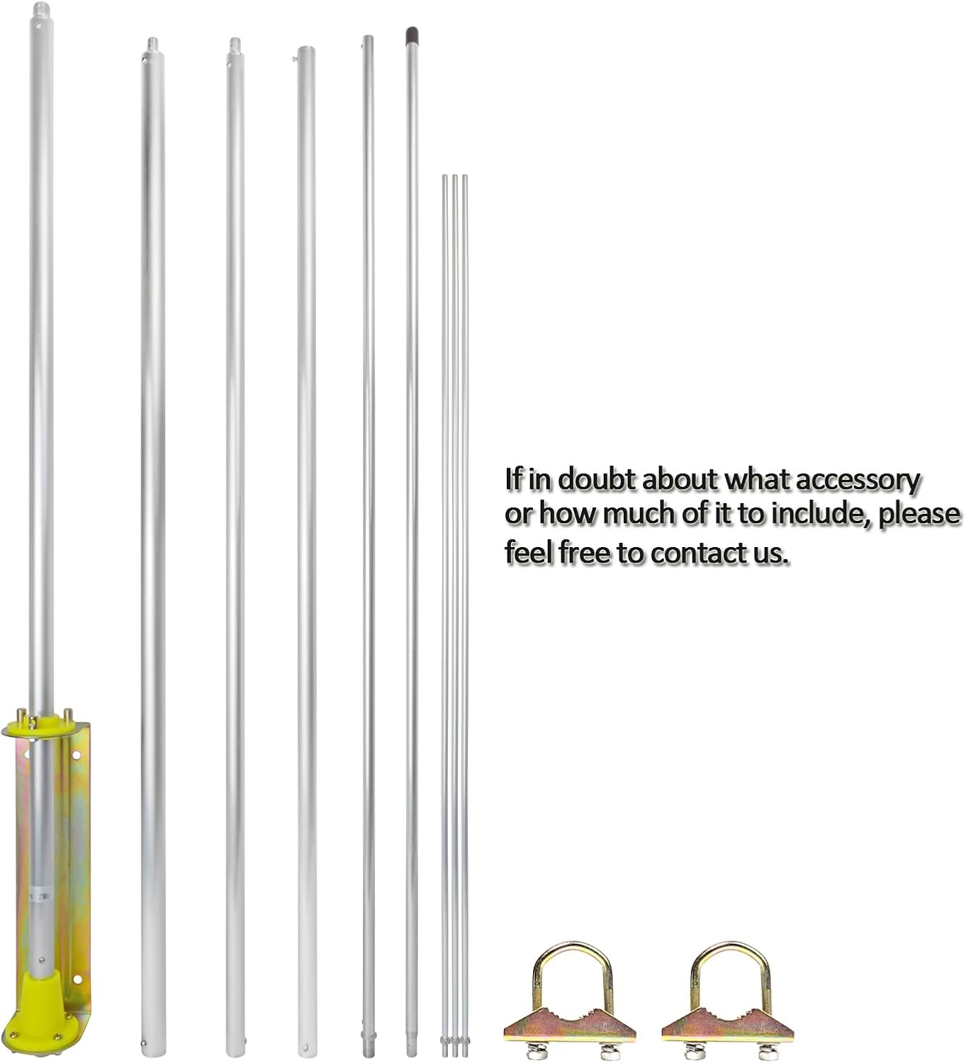 HYS 27MHz CB Base Station Antenna - 3.5dBi High Gain Aluminum Alloy Omni-Directional Antenna for 26-28MHz, for Cobra, Midland, Uniden CB Radios | Handheld, Mobile, Truck & Vehicle Communication