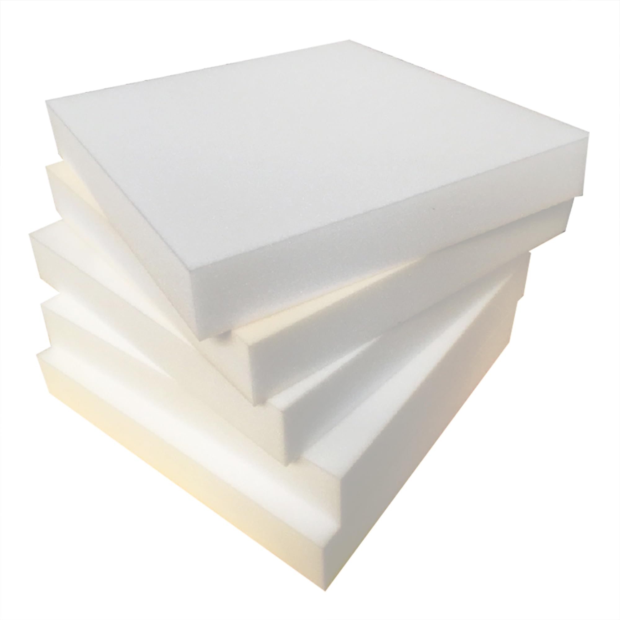 Hoja de espuma para tapicería para cojines, suministros de accesorios para el hogar, espuma blanca de alta densidad para cojines de asiento de ventana, sofá, sillas de comedor, acolchado de