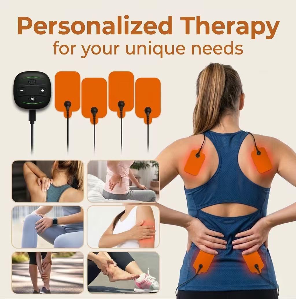 Siseca TENS and EMS, TENS and Muscle Stimulator, Portable Massager for Foot/Body
