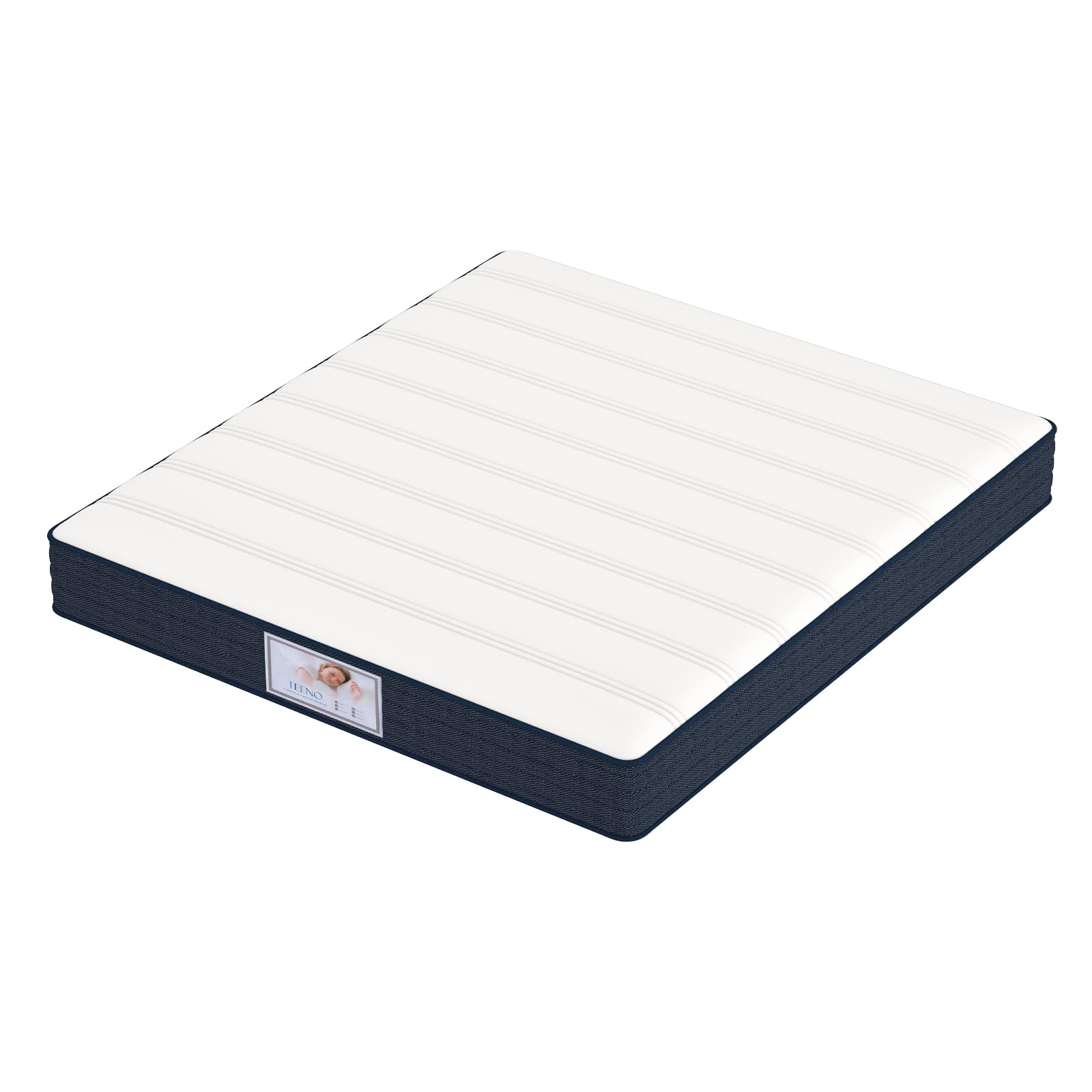 TEENO Matelas en Ressorts Mousse polyuréthane et 22CM mémoire de Forme (140x190x22cm)