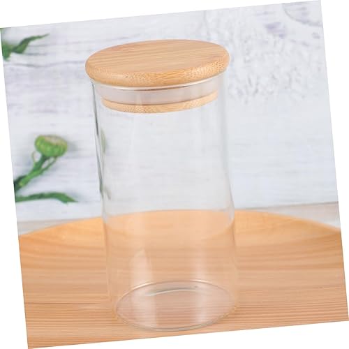 Miniatura 3 de BESTOYARD Tarro de té suelto para dulces, 3 piezas, recipiente hermético de vidrio para alimentos con tapa, recipiente de vidrio hermético para