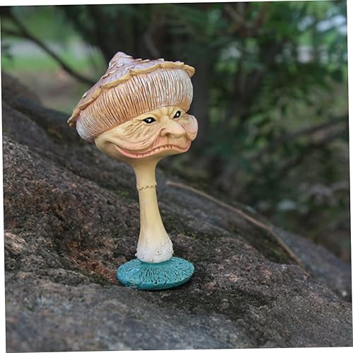 Miniatura 6 de GANAZONO Adorno de seta para pastel, mini figura miniatura de hongos de jardín, decoración de Halloween para salas de casa, adornos de césped de