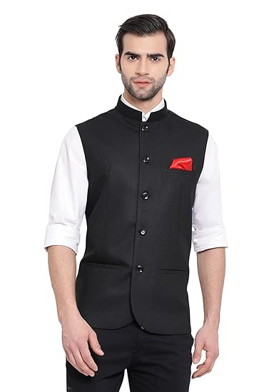 Mens Cotton Blend Nehru Jacket - Timeless Style & Versatility | Classic Royal Pastal Ethnic Sleeveless Coat for Formal & Casual Wear