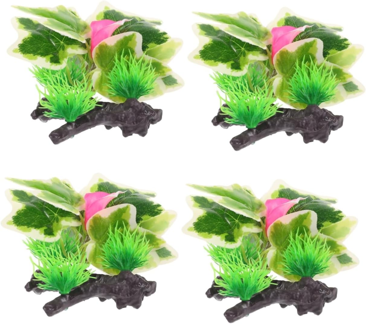 Kisangel 4pcs Fish Tank Landscaping Fish Tank Supplies Fish Tank Decorations Fish