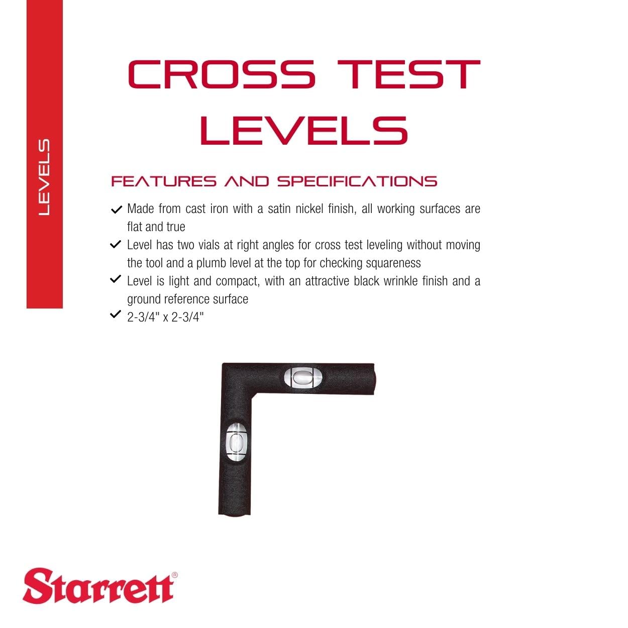 Starrett 136 - Nivel de aluminio