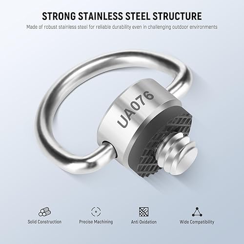 Miniatura 50 de NEEWER ST23 - Paquete de 3 adaptadores de rosca estándar de 1/4 a 3/8 pulgadas, adaptador de rosca para soporte de luz de estudio, adaptador