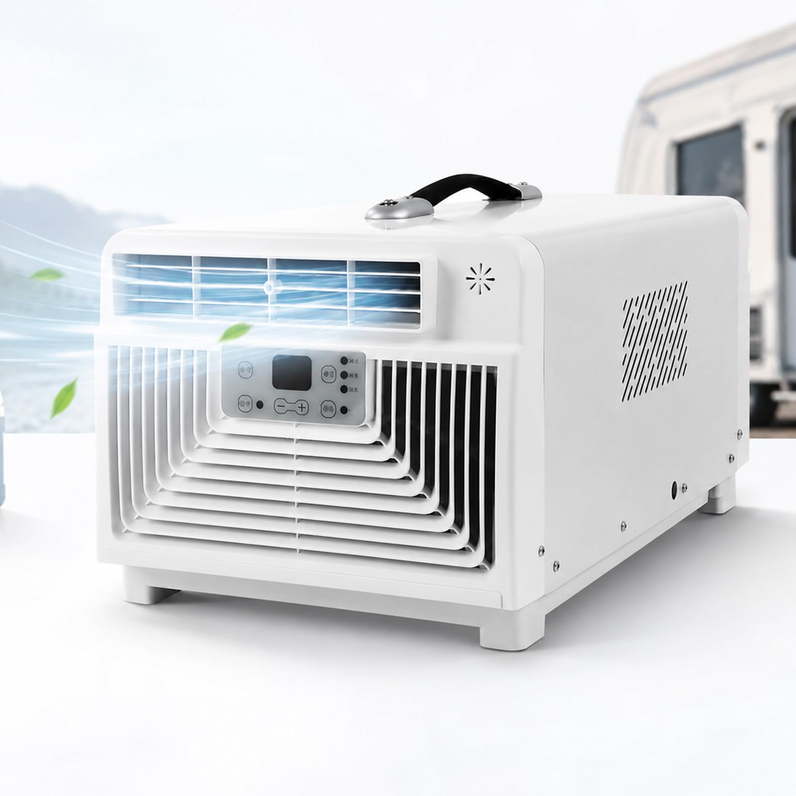 lilishangmao Portable AC Unit 3400 BTU, Small 3-in-1 Air Conditioner with Cool, Dry and Fan Modes, 300W Rated Power, 16–32°C Temperature Control, Remote and 1–12H Timer for RV and Tent