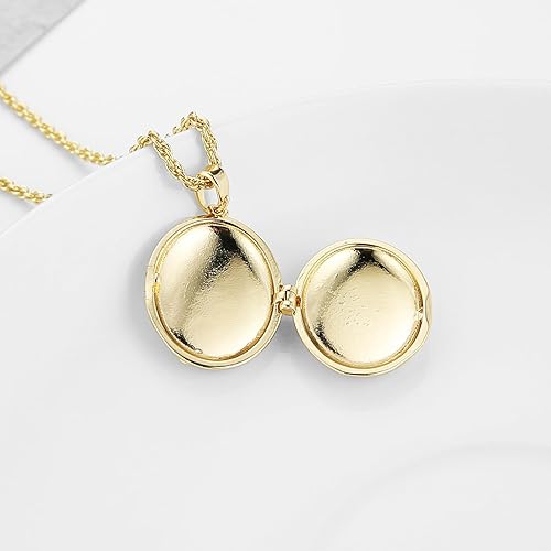 Miniatura 5 de HZMAN Collar ovalado con medallón de fotos vintage, diseño empaistic tallado, joyería de recuerdo para mujeres, puede contener fotos de 0.7 x 0.6 in