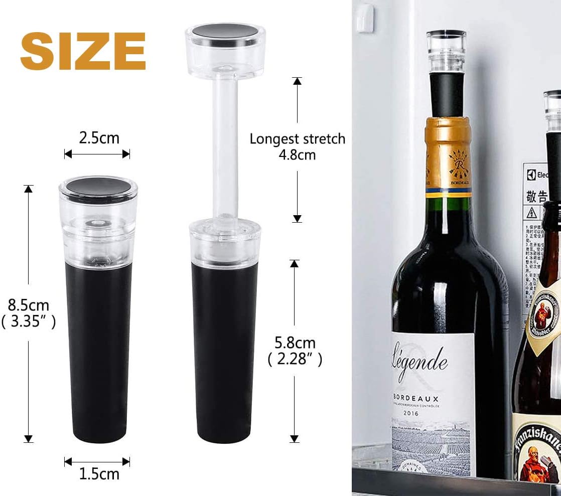 50% оƒƒ Dіѕсоunt Wine Stoppers, 6 PACK Vacuum Wine Stopper, Silicone Bottle Stoppers with Built-in Vacuum Wine Saver Pump, Food-safe Silicone Caps, Leak and Spill Resistant Wine Sealers for Saving Wine Buу 2 gеt 3 Wine Stoppers, 6 PACK Vacuum Wine Stopper, Silicone Bottle Stoppers with Built-in Vacuum Wine Saver Pump, Food-safe Silicone Caps, Leak and Spill Resistant Wine Sealers for Saving Wine
