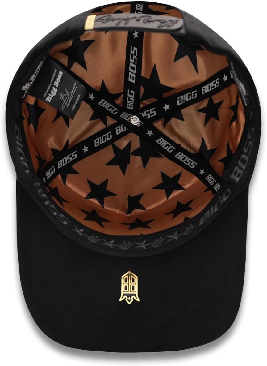 AMR Gold PLACA- Premium Hat for Men,Caps for Any Occasion, Men's Baseball Cap, Men's Caps Adjustable, Men Hats Black Snapback Hat - Adjustable