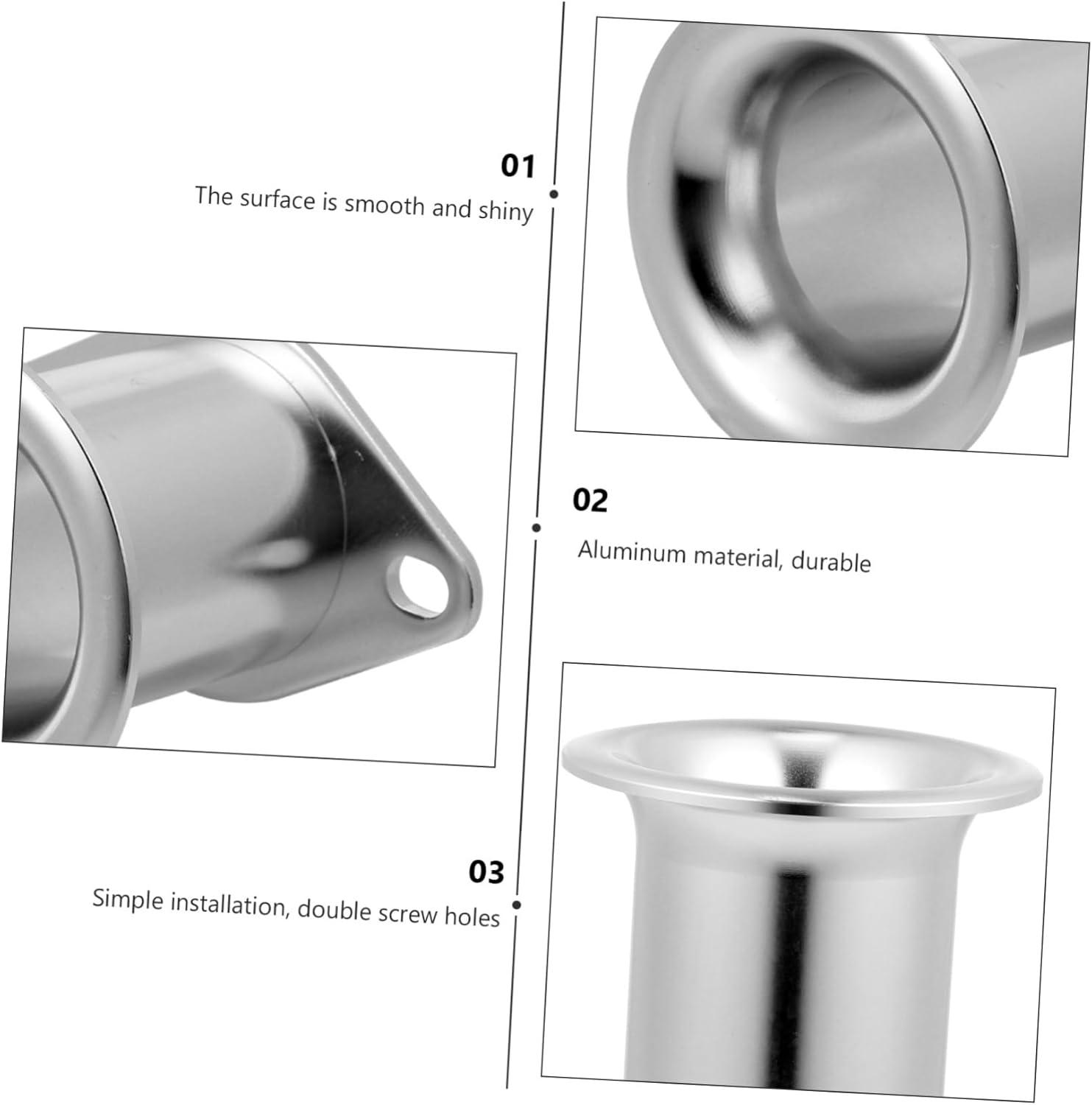 MAGICLULU 4Pcs Air Horn Funnel for Velocity Intake Durable Car Accessory for Air Modification Replace Old Funnels Stabilizes Air Velocity