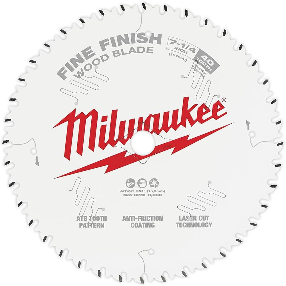 Milwaukee 7-1/4 in. 40T Fine Finish Circ