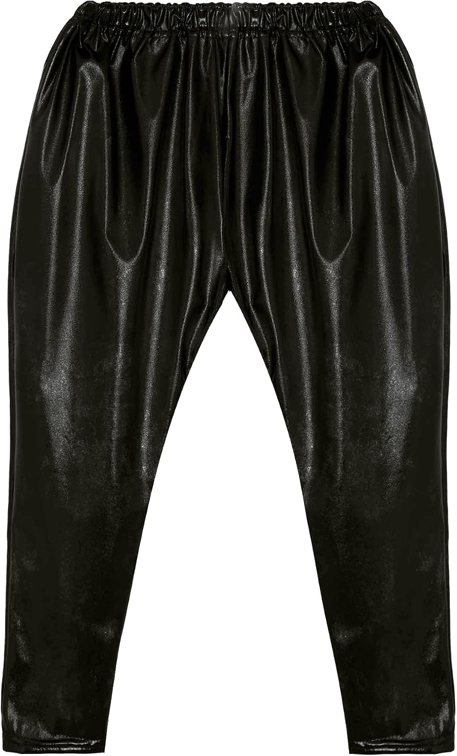 Girls Boys Shiny Metallic Dance Harem Pants Jazz Hip Hop Latin Ballet Street Dance Leggings Trousers Dancewear