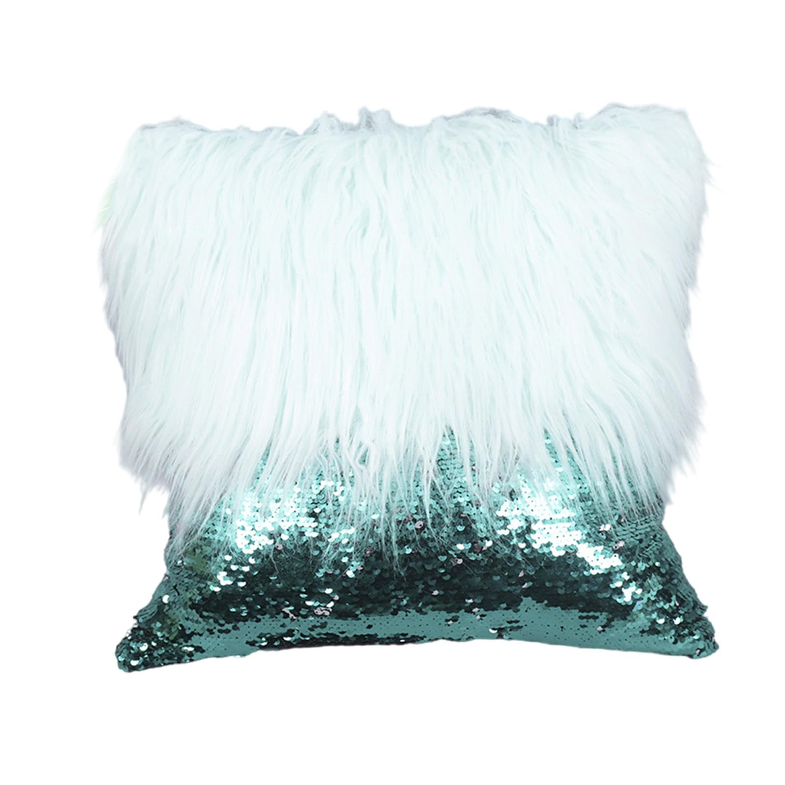 Tsophreniq Furs Throw Pillow Covers Plushes Pillowcase Luxurious Sequins Long Plushes Throw Pillow Covers Elegant for Room Sequins Cushions