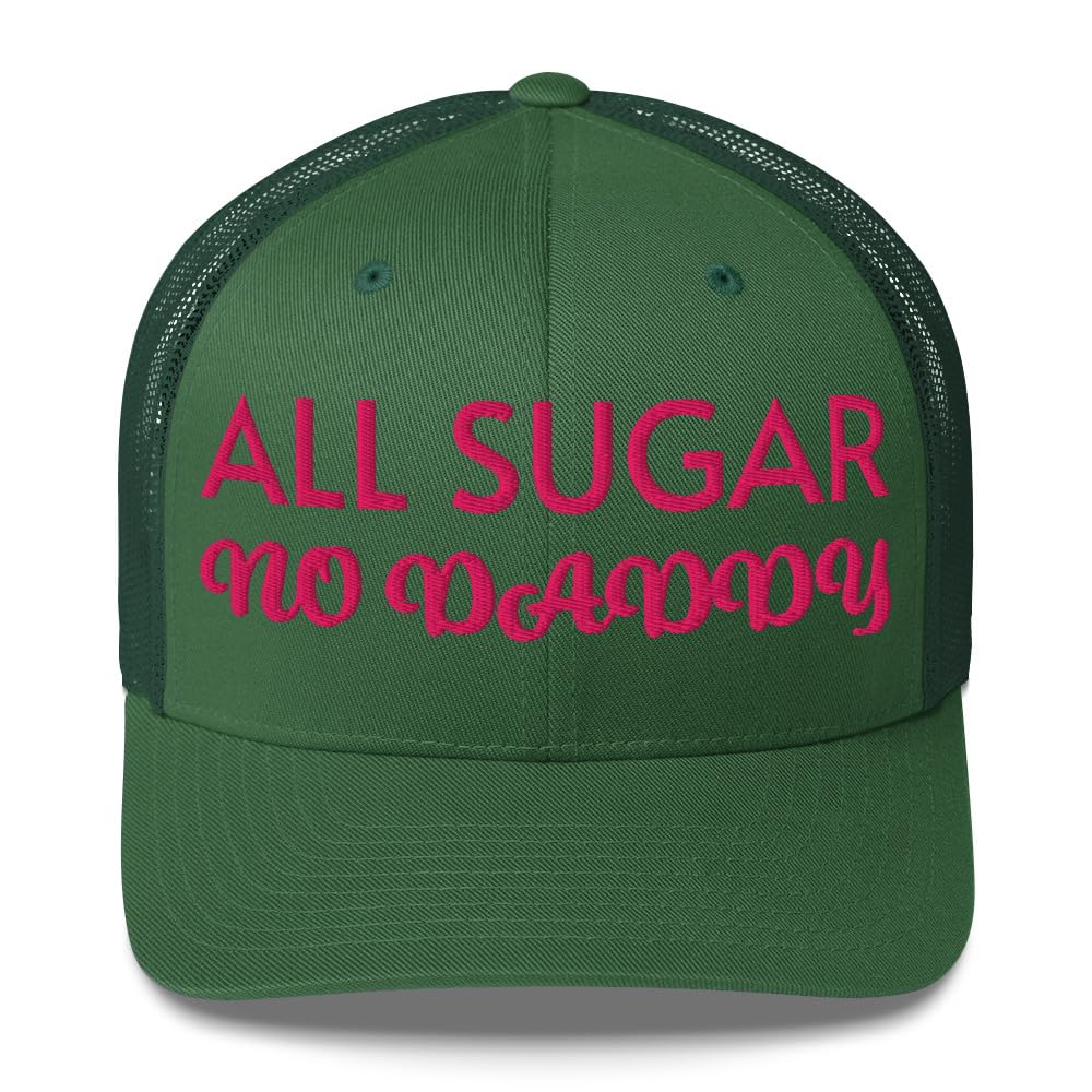 All Sugar No Daddy Trucker Hats Women, Birthday Gifts for Mom, Wife, Funny Embroidered Hat for Girls, Vintage Cap3