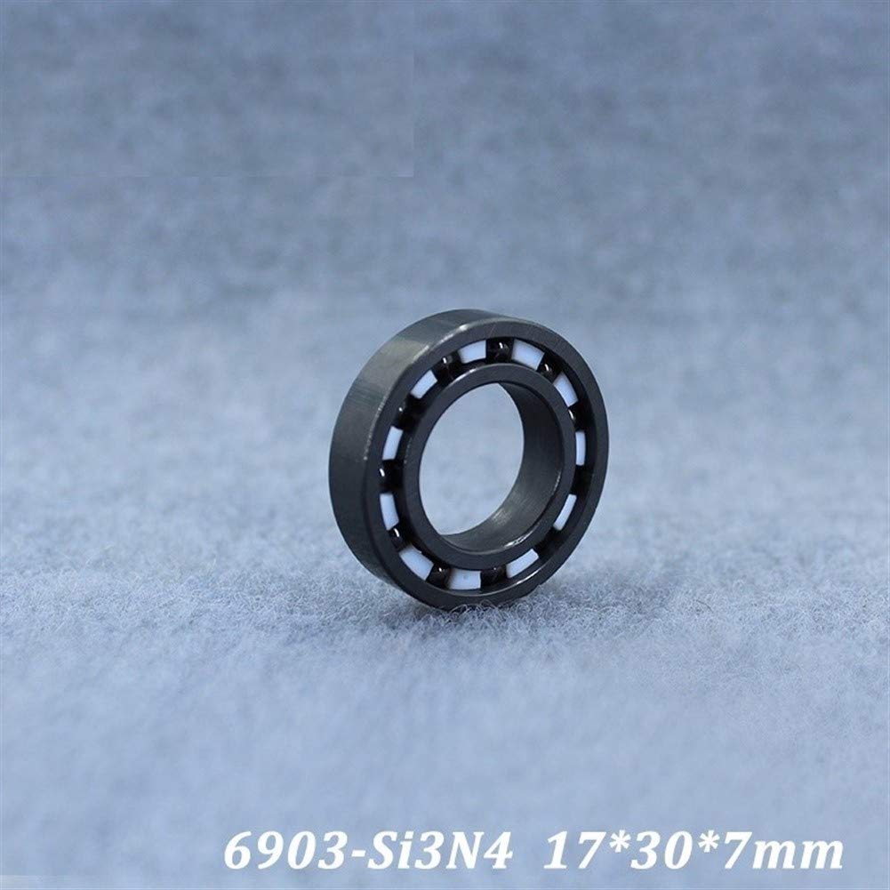 Práctico 6903CE 6903 cojinete de cerámica Completo (1 PC) 17 * 30 * 7 mm Si3N4 Todo el Material de nitruro de silicio rodamientos de Bolas de cerámica 6903