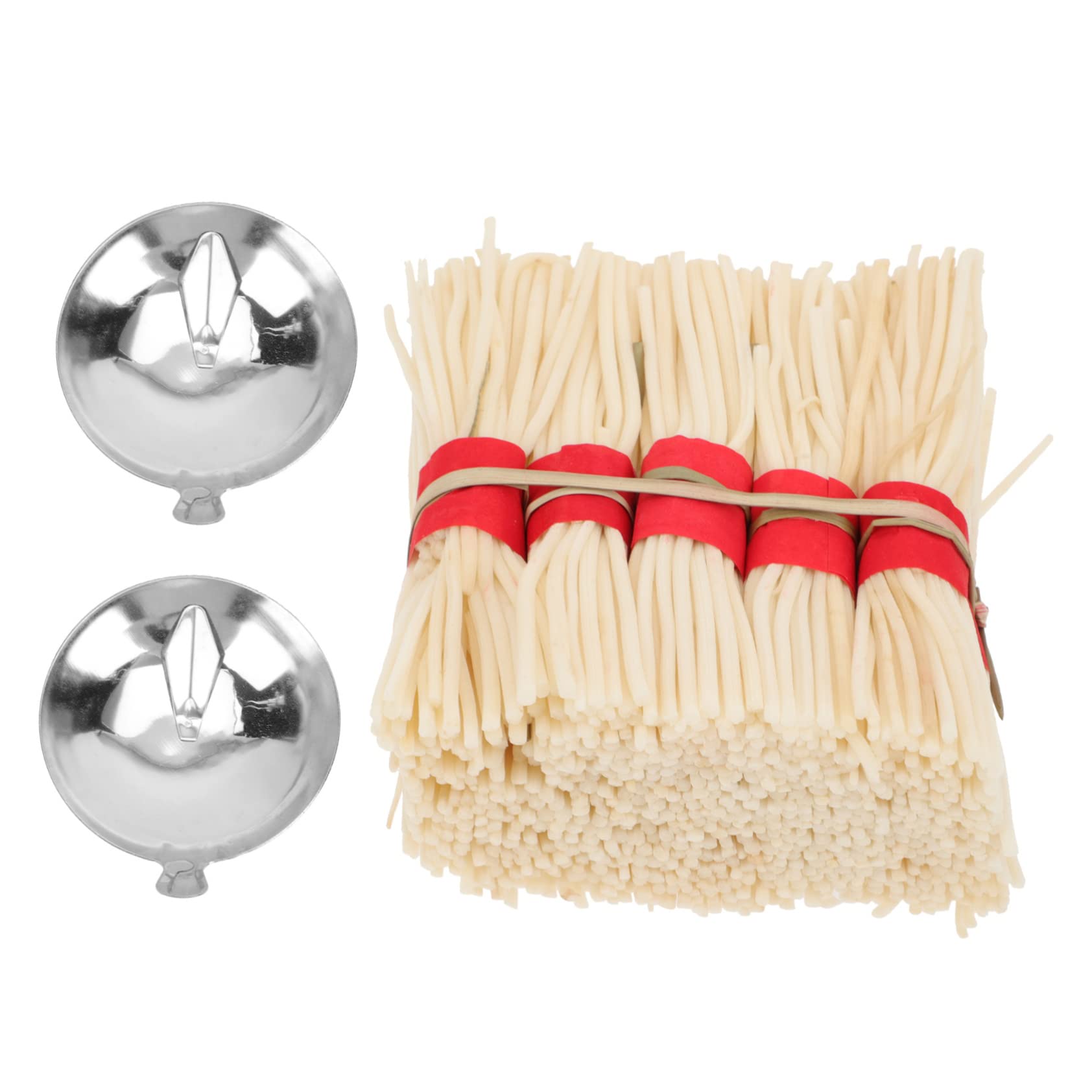 PRETYZOOM 1Set Oil Lamp Wicks DIY Wooden Wicks with Wick Holders for Butter Lamps Offering Lamps and Home Decor Simple and Elegant Design for Peaceful Atmosphere