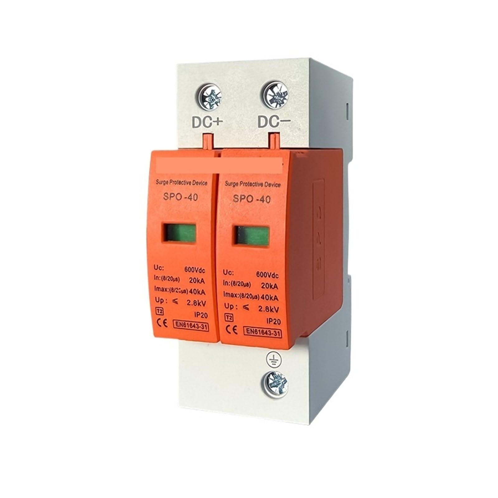 Parasurtenseur modulaire DC 500V 2P pour tableau électrique