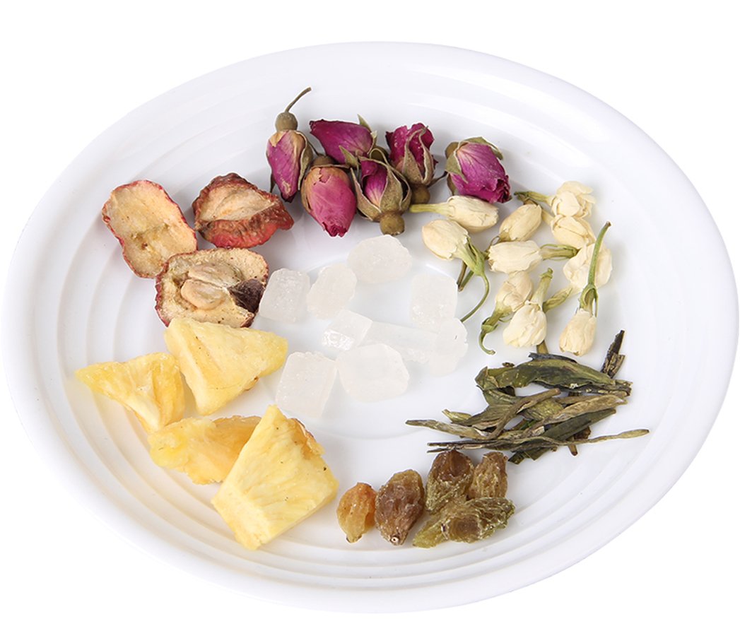 Helen Ou@ Hangzhou Specialty: Yi Jiang Nan Flower Story Fruit Tea Combination 18 Small Bags