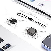 Vista 43 de USB C Micro SD Card Reader (Pack of 2 Pcs), BorlterClamp Type C OTG TF Memory Card Reader Compatible with Laptop, MacBook, Tablet, Smartphone