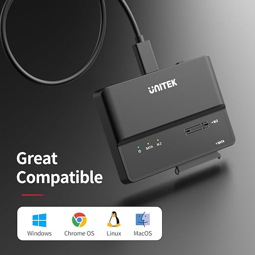 Caja externa para SSD M.2 NVME SATA Unitek USB 3.2 miniatura 6