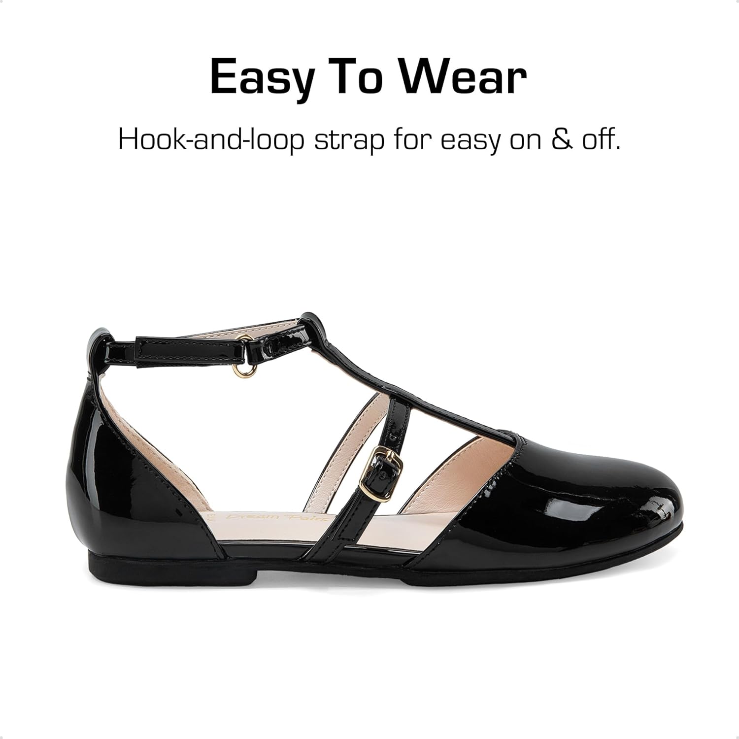 DREAM PAIRS Girls Dress Shoes Mary Jane Flats for Little Girls Party Shoes with T Strap - Image 3