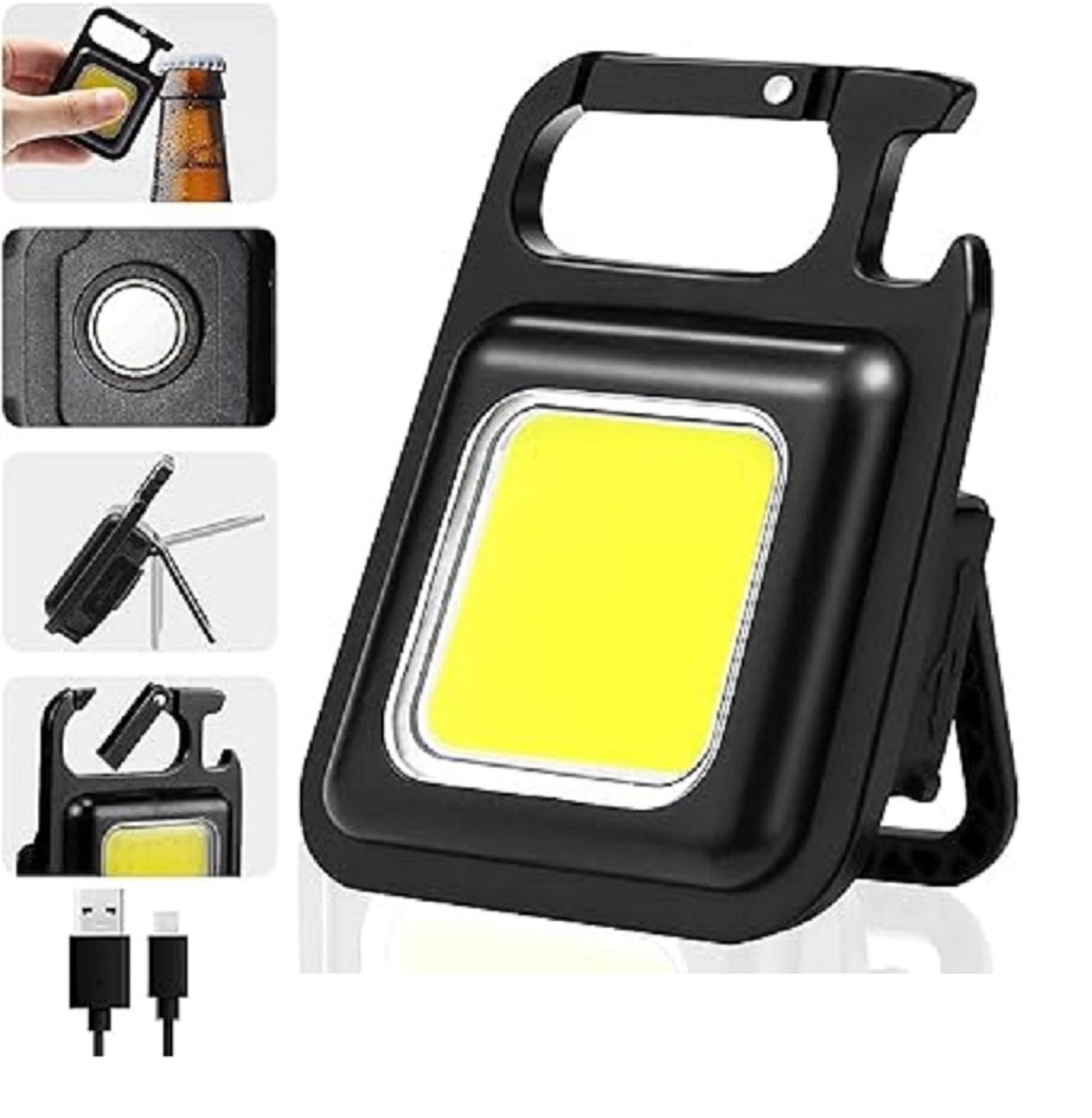DEBs CARE Small LED Flashlight torch 800 Lumens COB Rechargeable Keychain Mini Flashlight 4 Light Modes Portable Pocket Light with Folding Bracket Bottle Opener and Magnet Base (B0CY5MTS9M) Amazon Price History, Amazon Price Tracker