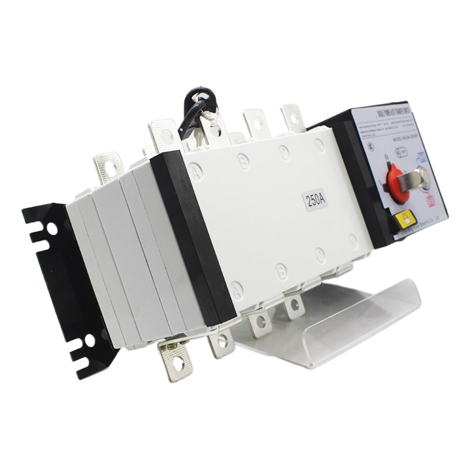 Automatischer Umschalter mit doppelter Leistung NLQ4-250A/4P Dual-Power-Automatik-Transferschalter, PC-Level-Isolation, Typ zwei Eingänge und einer Ausgang, Feuertyp 200A(Two input and one output 4P25