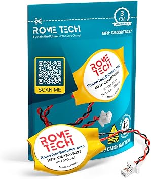 Rome Tech CR2032 CMOS Battery for Dell Alienware M17x / Inspiron 14z 5423