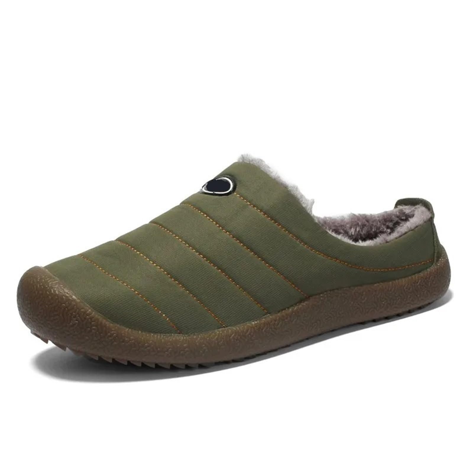 Pantofole da uomo in cotone Pantofole invernali da uomo in peluche grandi e calde Scarpe camera letto impermeabili