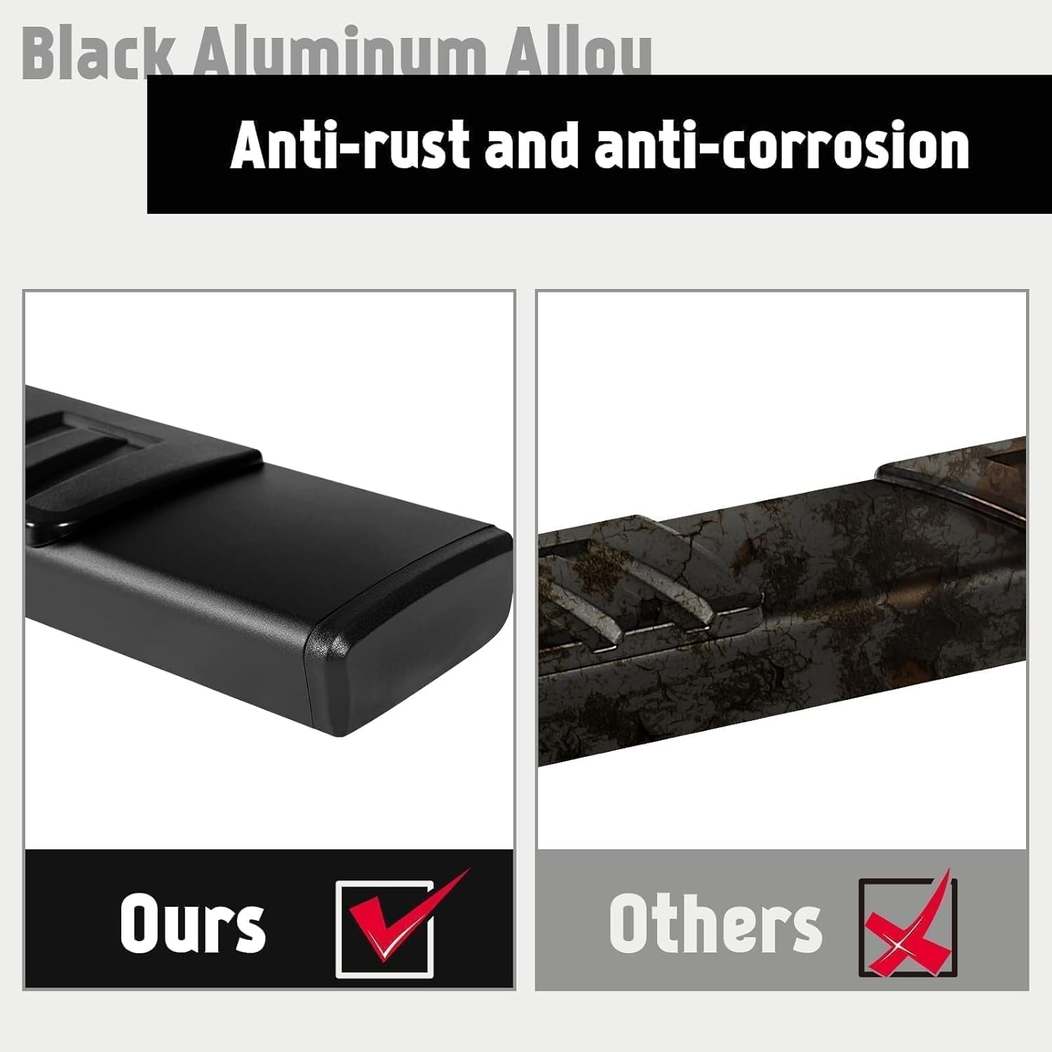 Perfit Liner 6.5 inches Crew Cab Running Boards Side Steps for 2019-2026 Dodge ram 1500 New Body Style Black Aluminum Nerf Bar(2019-2026 Ram 1500 Classic & 2010-2026 Ram 2500 3500 Not Included) W065