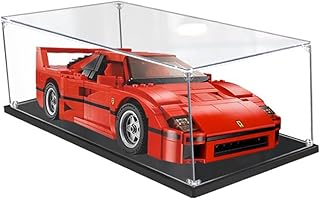 Acrylic Display Case for Lego 10248 Creator Ferrar F40 - Showcase, Protect & Decorate Model with Dustproof Storage, Collectibles, Gifts (2mm Transparent)