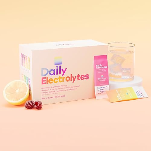 Miniatura 9 de Mezcla de bebida con electrolitos de sal rosa sin azúcar (paquete de 30, guayaba naranja pasión)