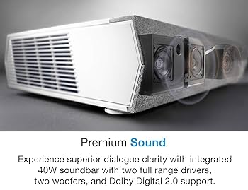 Amazon.com: Optoma CinemaX P2 White Smart 4K UHD Laser