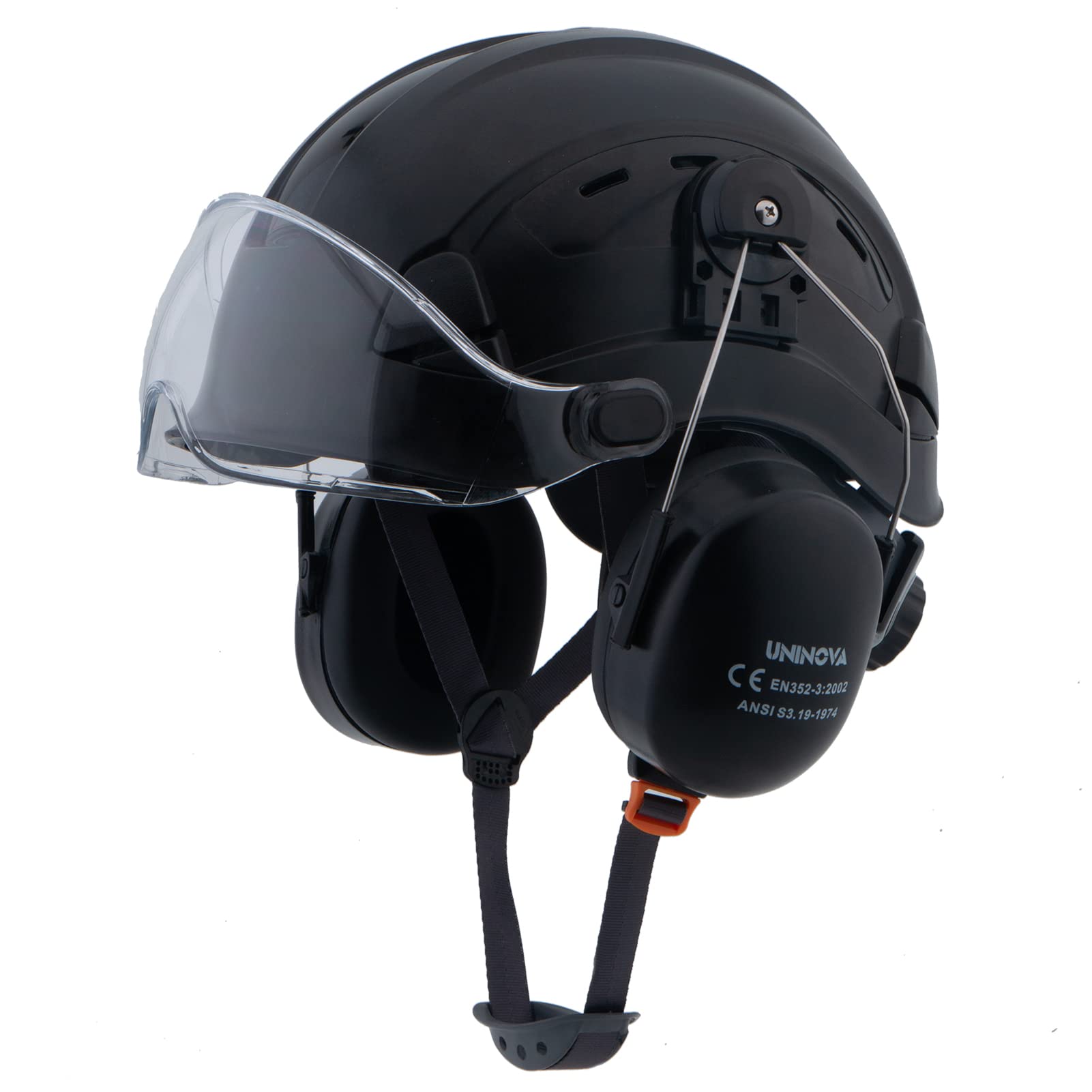 UNINOVASchutzhelm für die Baustelle,Belüfteter Bauhelm mit Schweißband und Ratschensystem für Erwachsene,EN 397 Einstellbarer Industrie Arbeitsschutzhelm Arbeitshelm