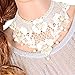 YAZILIND Lolita Handmade White Sexy Lace Elegant Flower Applique Faux Pearl Gothic Collar Necklace