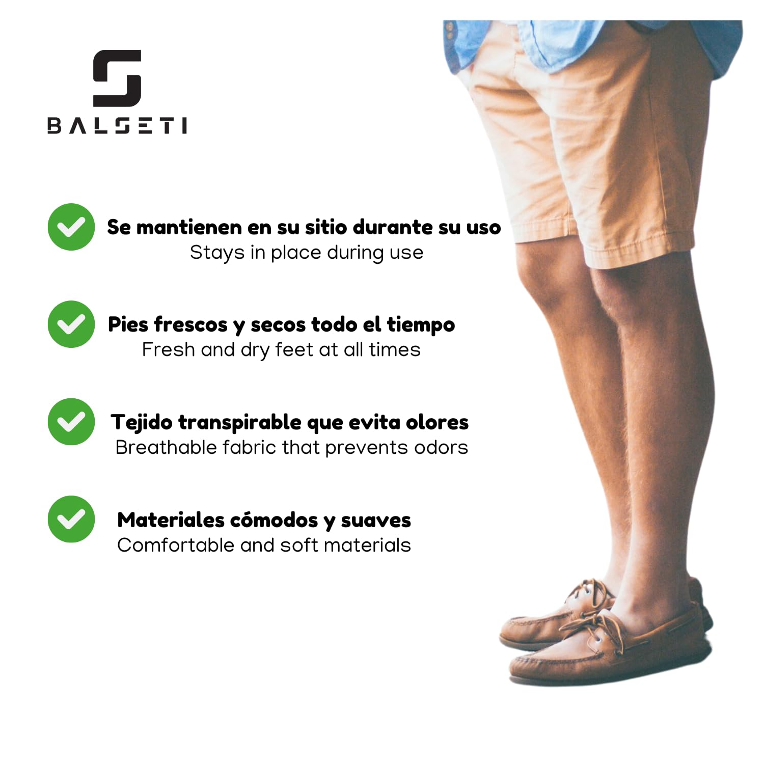 Balseti Calzini Invisibili Unisex. 6 Paia Fantasmini Uomo e Donna in Cotone. Calzini Corti Bassi, Traspiranti e Antiscivolo per Mocassini e Scarpe Basse. Salvapiede per l'estate