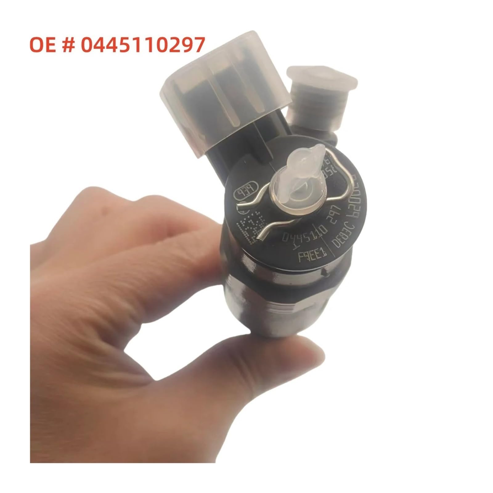 Inyector de combustible diésel 0445110297 compatible con Peugeot 307 407 Citroën C2 C3 C4 C5 Berlingo 1.6 HDI